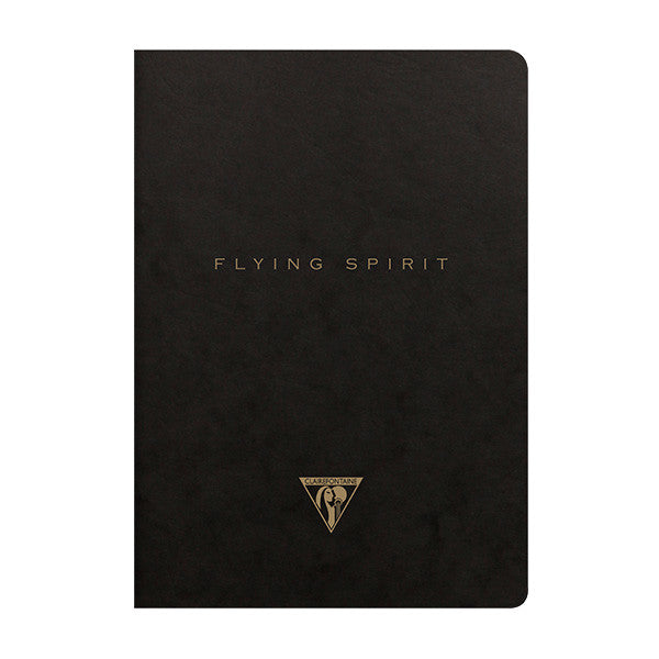 Clairefontaine Flying Spirit Notebook Black Cover A5 by Clairefontaine at Cult Pens