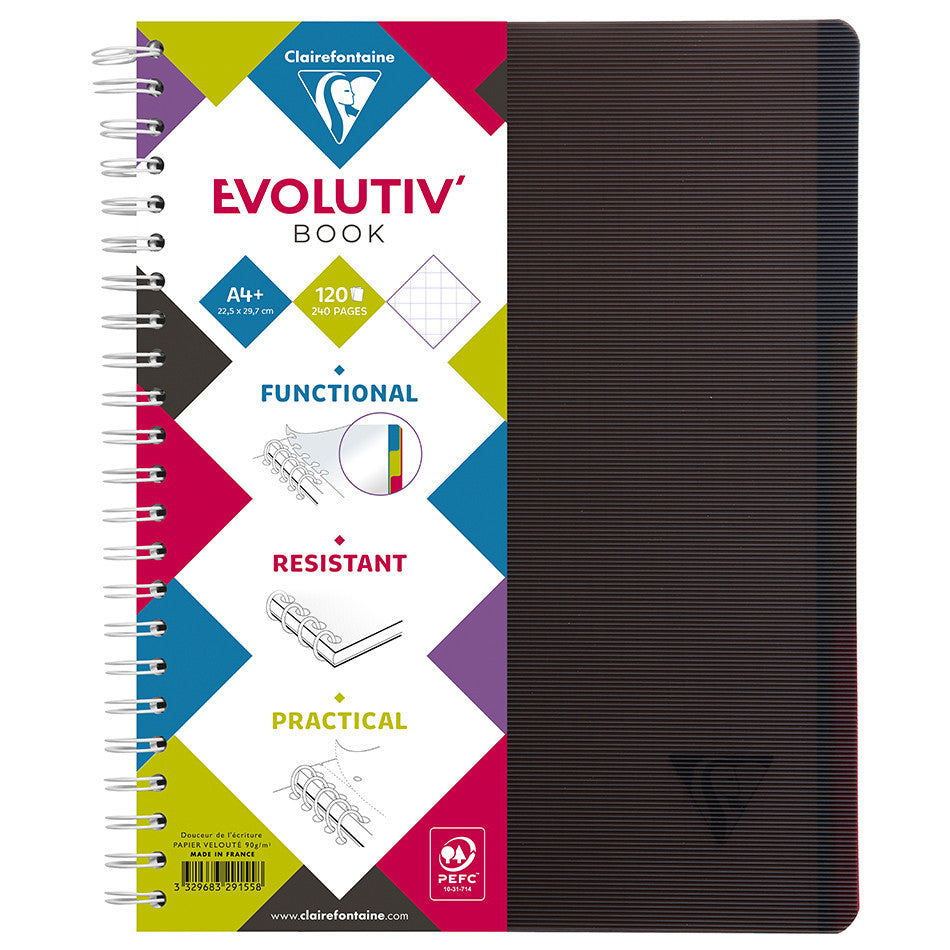 Clairefontaine Linicolor Wirebound Notebook A4 by Clairefontaine at Cult Pens