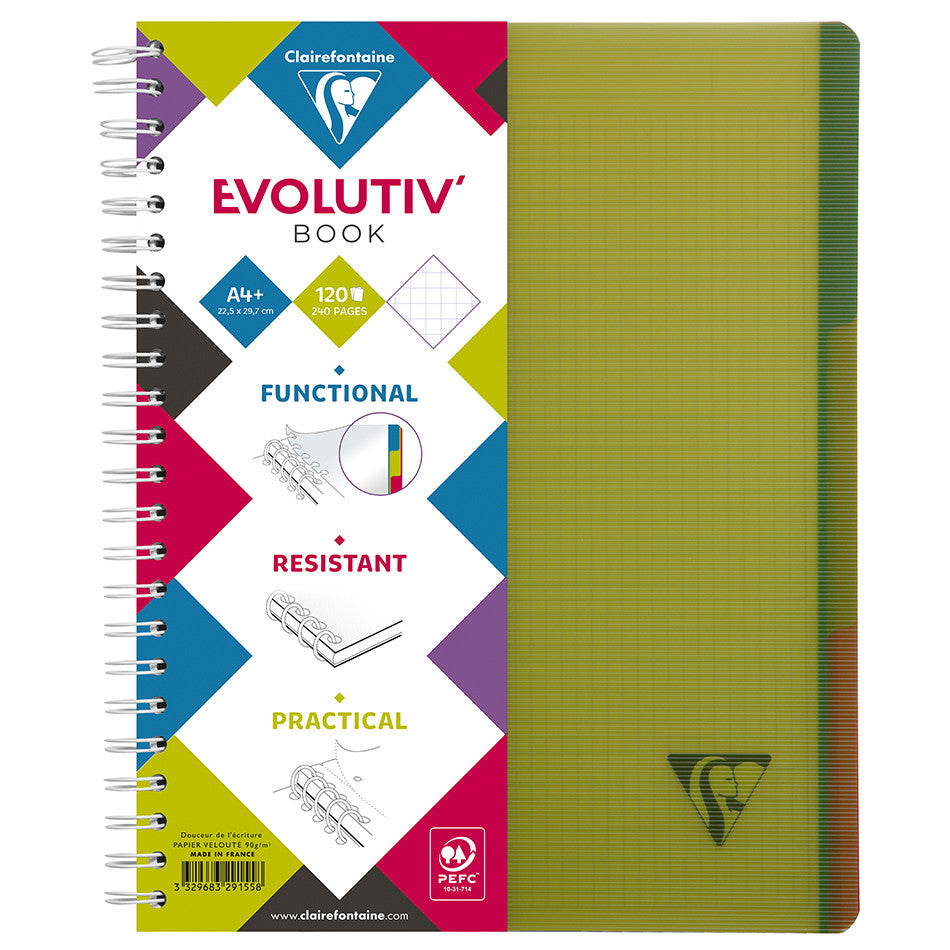 Clairefontaine Linicolor Wirebound Notebook A4 by Clairefontaine at Cult Pens