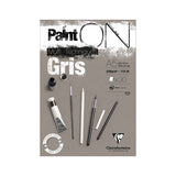 Clairefontaine Paint On Glued Pad Grey A5 by Clairefontaine at Cult Pens