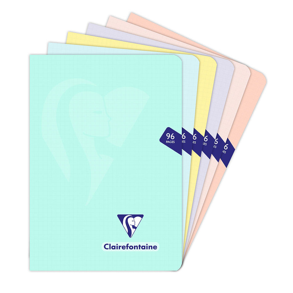 Clairefontaine Mimesys Pastel Notebooks A5 Assorted Set of 10 by Clairefontaine at Cult Pens