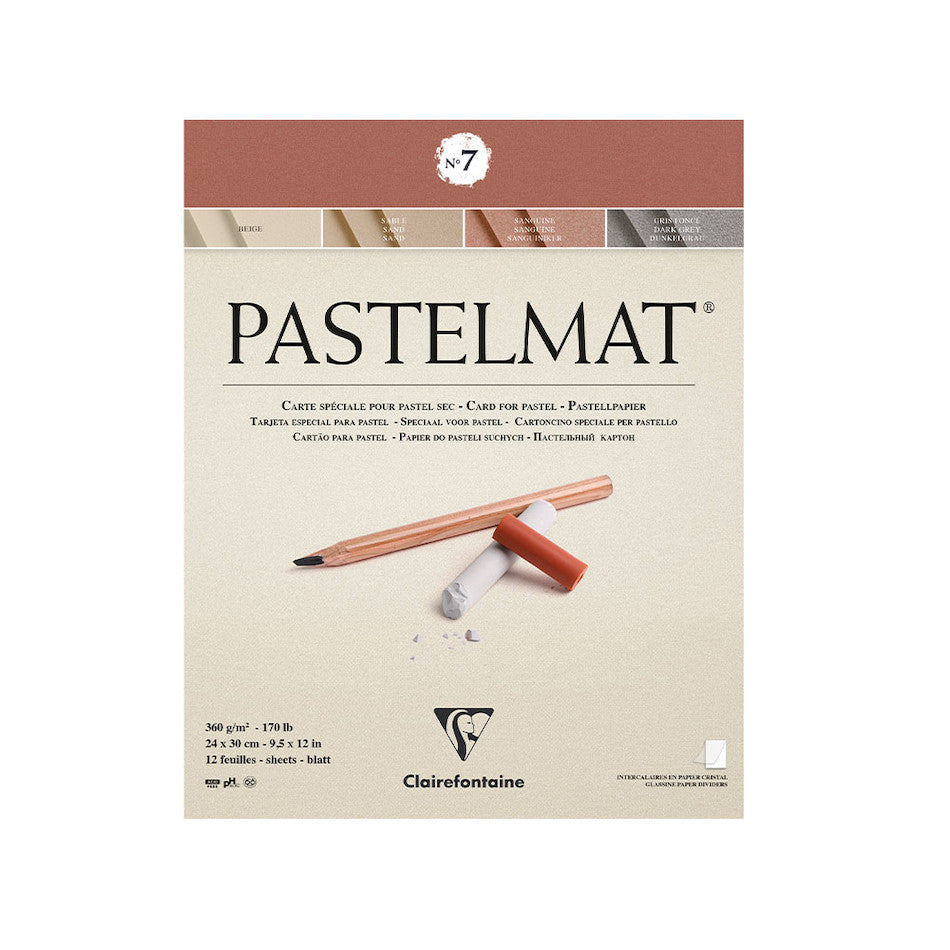 Clairefontaine Pastelmat® Premium Paper Pad, 12 x 15.75