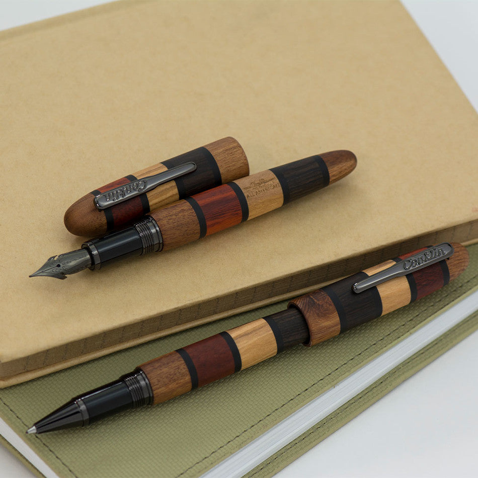 Conklin All American Rollerball Pen Limited Edition Quad Wood 398 by Conklin at Cult Pens