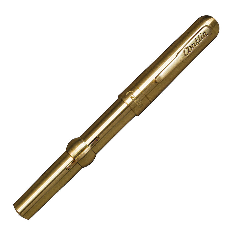 Conklin Mark Twain Crescent Brass 1898 Fountain Pen Limited Edition by Conklin at Cult Pens