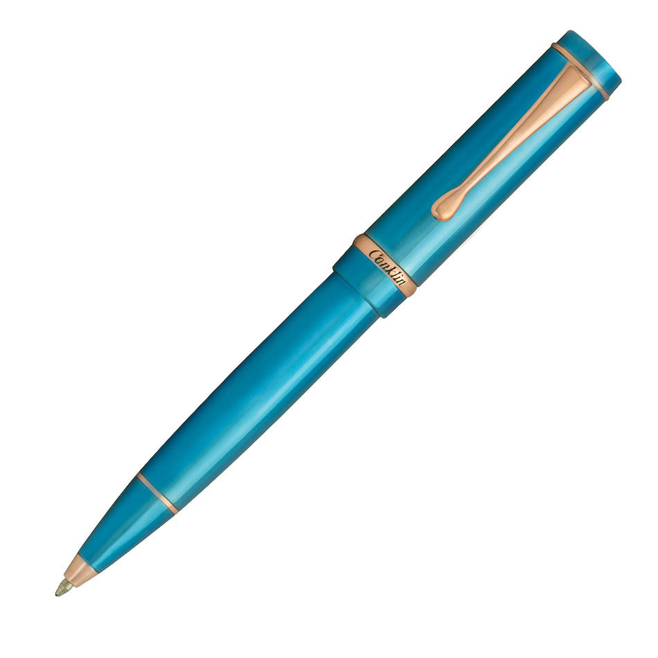 Conklin Duragraph Metal Ballpoint Pen PVD Blue by Conklin at Cult Pens