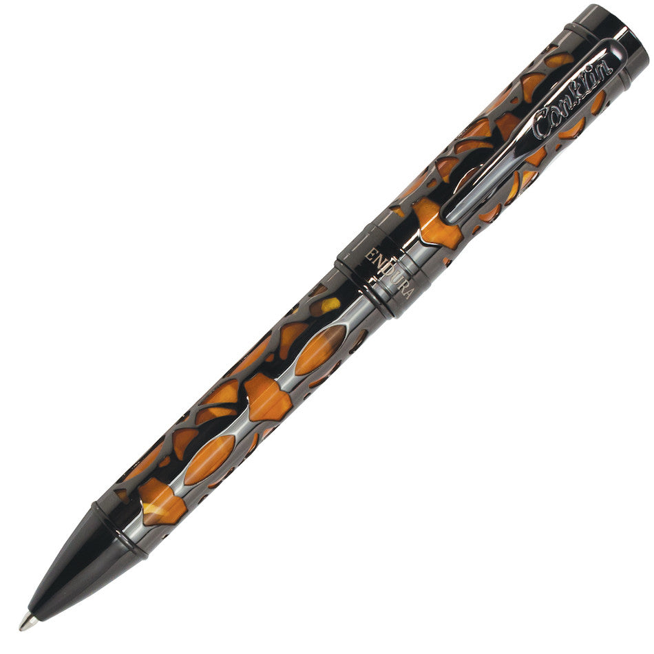 Conklin Endura Deco Crest Ballpoint Pen Orange by Conklin at Cult Pens