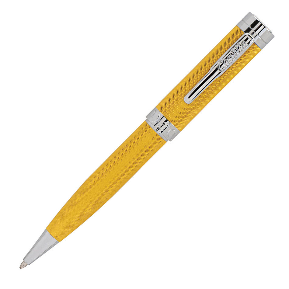 Conklin Herringbone Signature Ballpoint Pen Yellow by Conklin at Cult Pens
