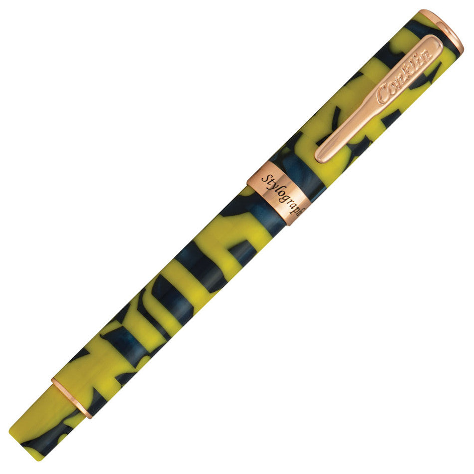 Conklin Stylograph Mosaic Fountain pen Yellow Blue by Conklin at Cult Pens