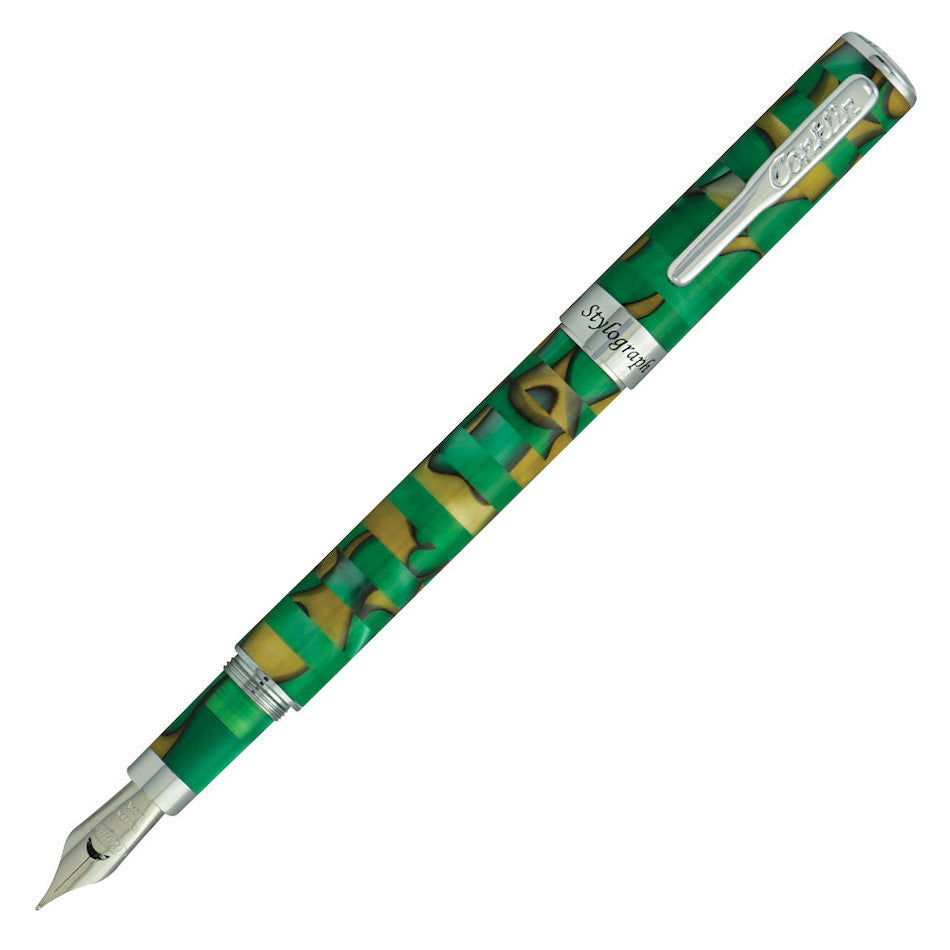 Conklin Stylograph Mosaic Fountain pen Green Brown by Conklin at Cult Pens