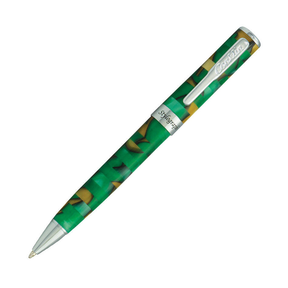 Conklin Stylograph Mosaic Ballpoint pen Green/Brown by Conklin at Cult Pens