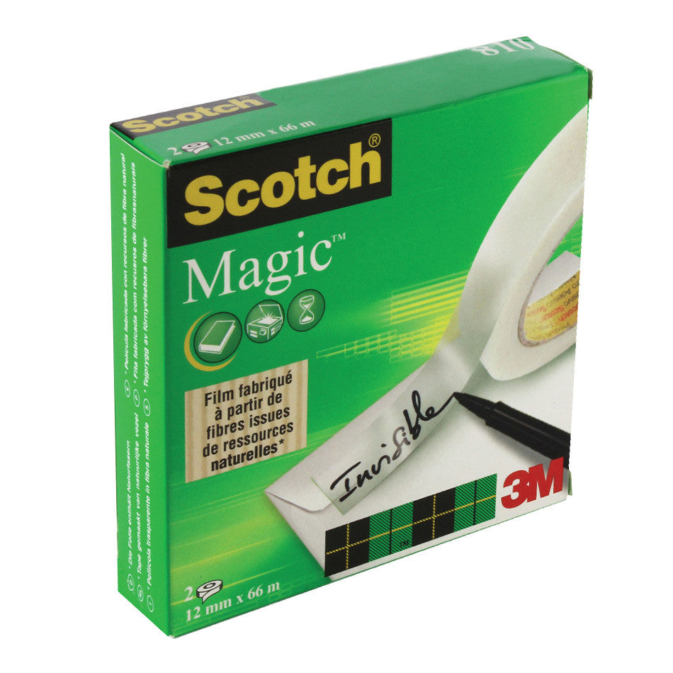 Scotch Magic Tape 12x66mm Twinpack by 3M at Cult Pens