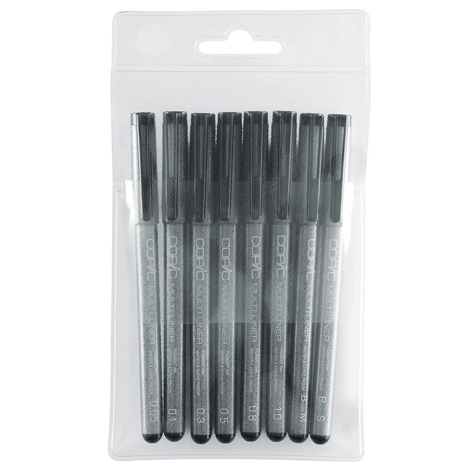 Copic MultiLiner Drawing Pen Set of 8 by Copic at Cult Pens