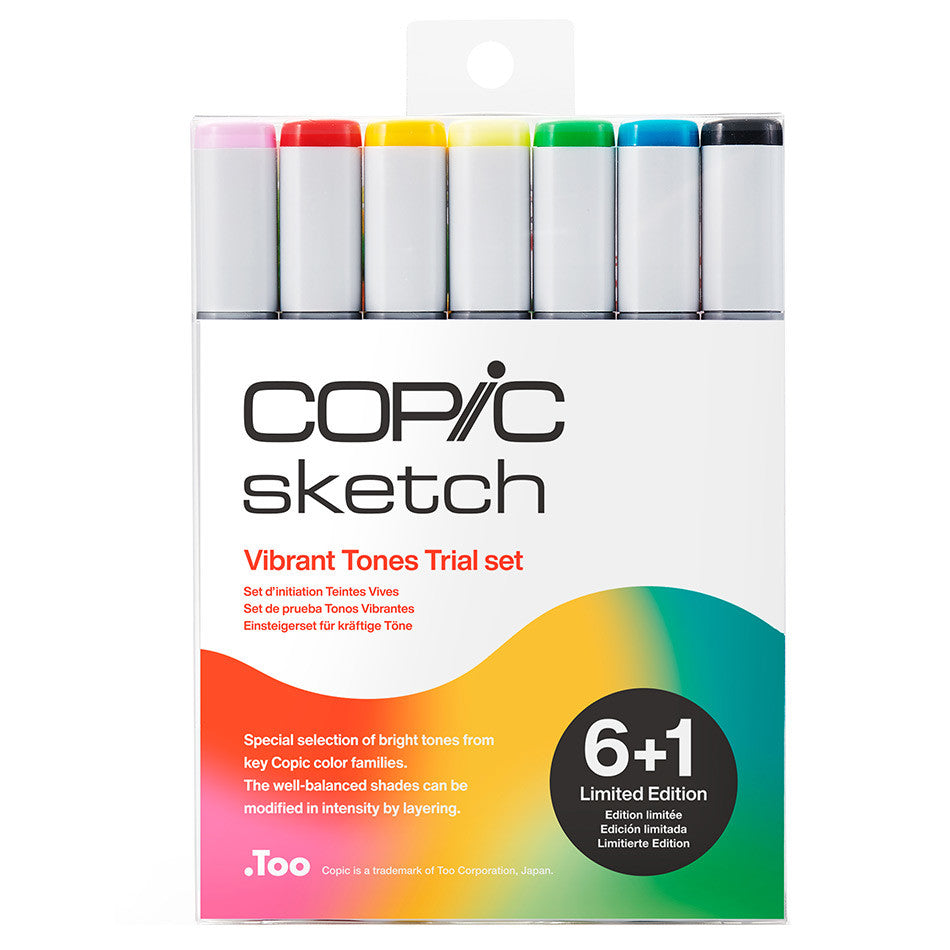 Copic Vibrant Tones Trial Set 6+1 Limited Edition by Copic at Cult Pens