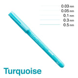 Copic MultiLiner Drawing Pen Set of 4 Turquoise by Copic at Cult Pens
