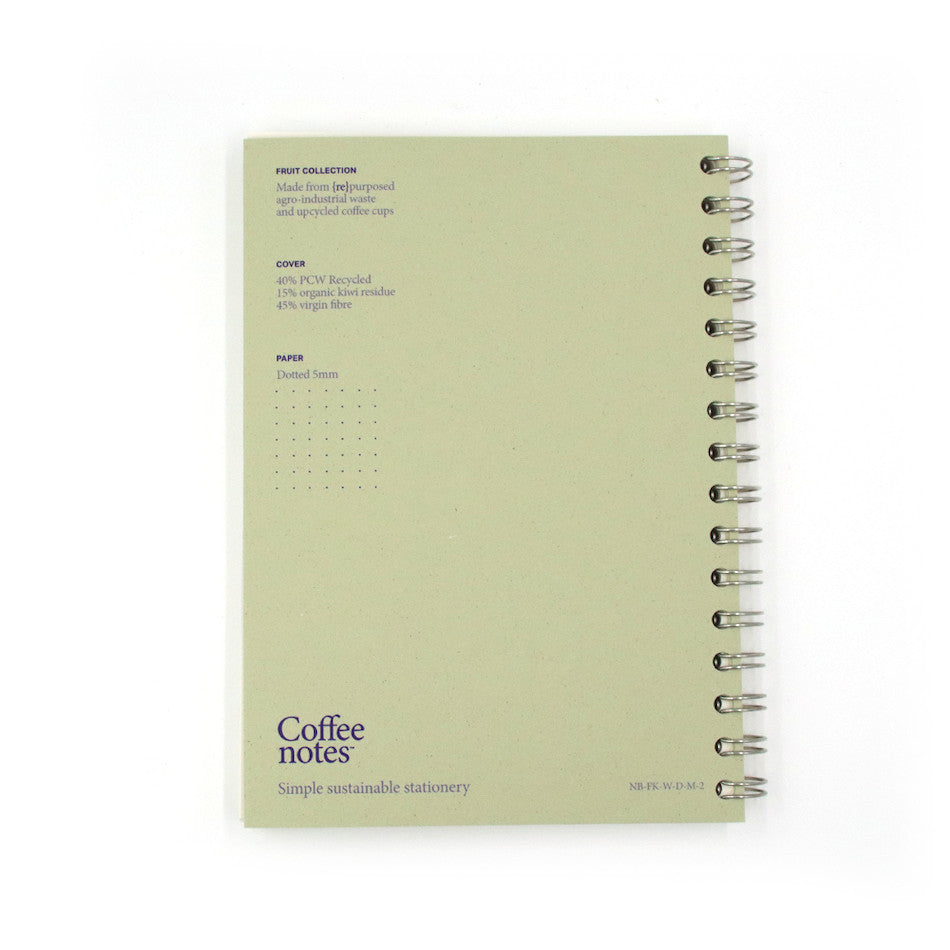 Coffeenotes Medio Wiro Notebook Kiwifruit by Coffeenotes at Cult Pens