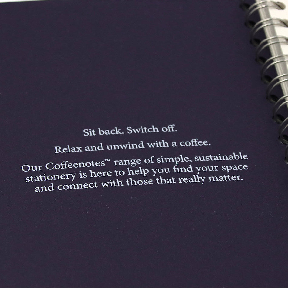 Coffeenotes Medio Wiro Notebook Aubergine Tweed by Coffeenotes at Cult Pens