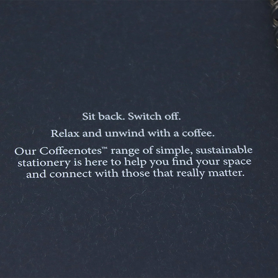 Coffeenotes Grande Wiro Notebook Navy Wool by Coffeenotes at Cult Pens