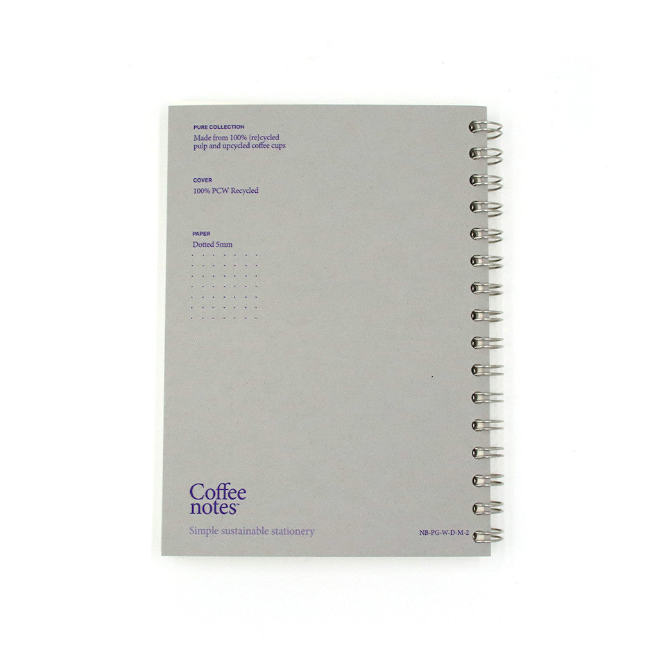 Coffeenotes Grande Wiro Notebook Grey by Coffeenotes at Cult Pens