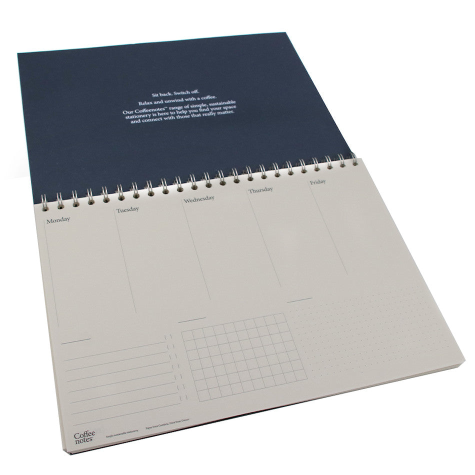 Coffeenotes Planner A4 5 Day Navy Wool by Coffeenotes at Cult Pens