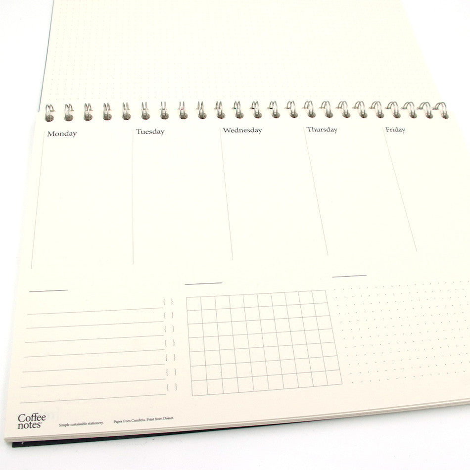 Coffeenotes Planner A4 5 Day Black by Coffeenotes at Cult Pens