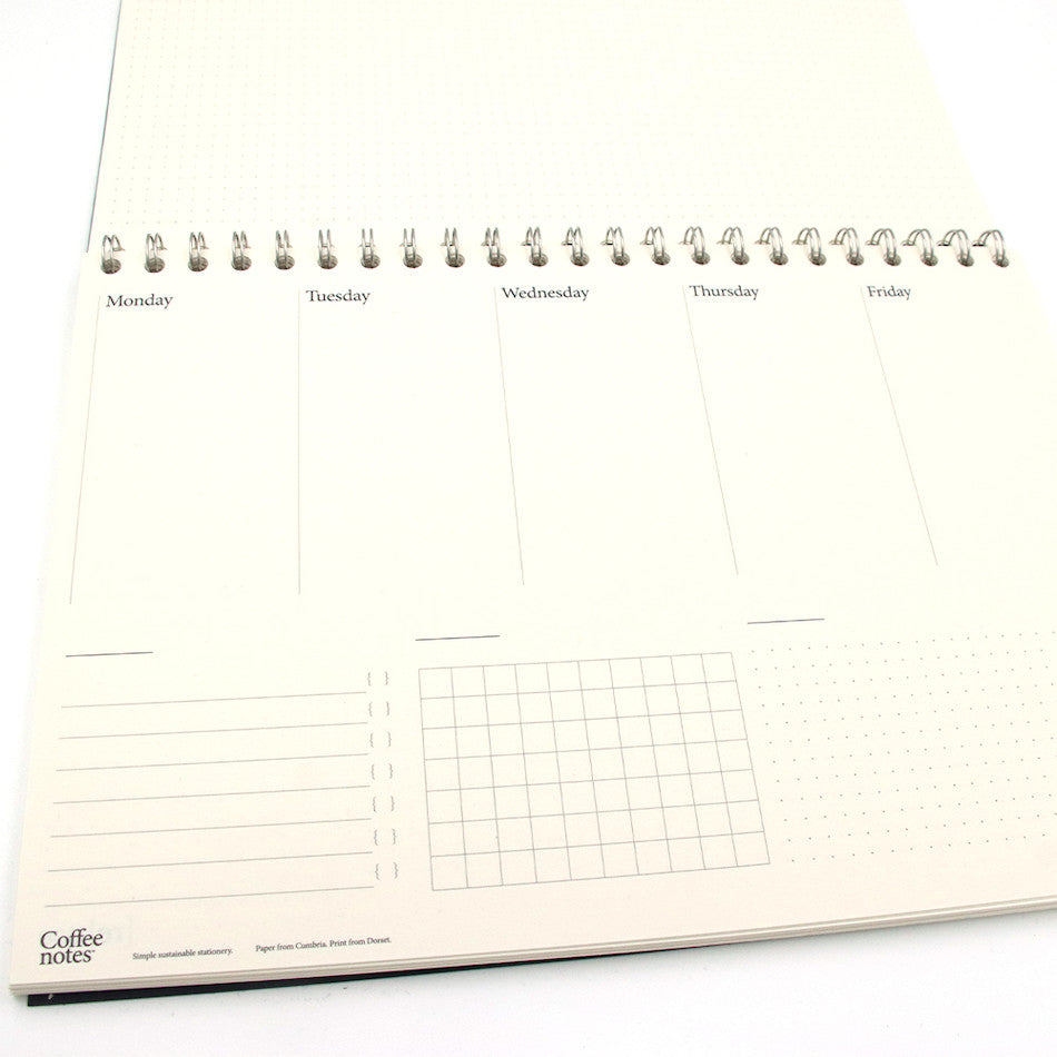 Coffeenotes Planner A4 5 Day Grey by Coffeenotes at Cult Pens