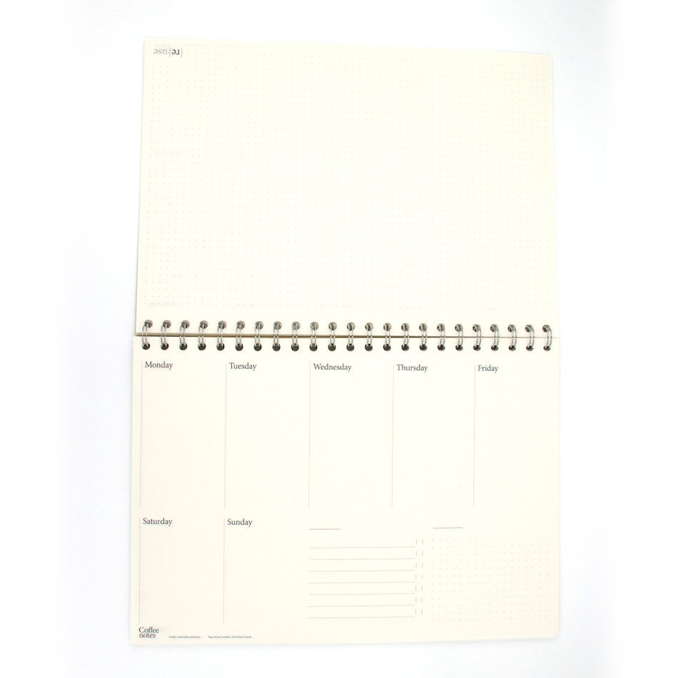 Coffeenotes Planner A4 7 Day Pils by Coffeenotes at Cult Pens