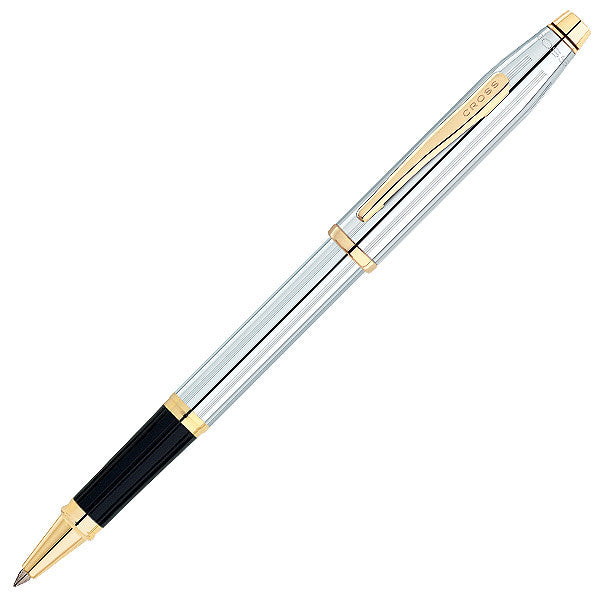 Cross Century II Selectip Rollerball Pen Medalist Chrome with Gold Trim by Cross at Cult Pens