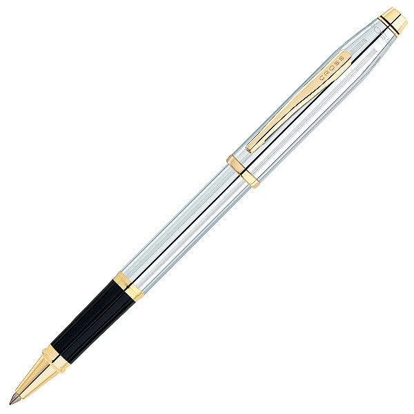 Cross Century II Medalist Chrome with Gold Trims rollerball Pen Item# 3304