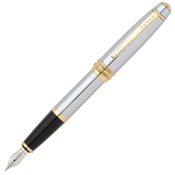 Cross Bailey Fountain Pen Medalist Chrome and Gold by Cross at Cult Pens