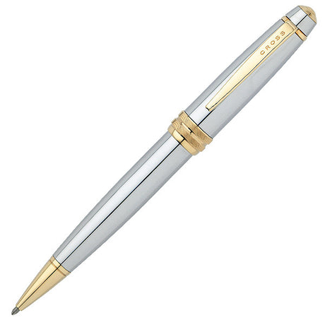 Cross Bailey Ballpoint Pen Medalist Chrome and Gold by Cross at Cult Pens