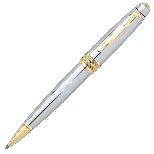 Cross Bailey Ballpoint Pen Medalist Chrome and Gold by Cross at Cult Pens