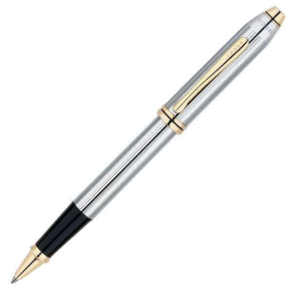 Cross Townsend Selectip Rollerball Pen Medalist Chrome and Gold by Cross at Cult Pens
