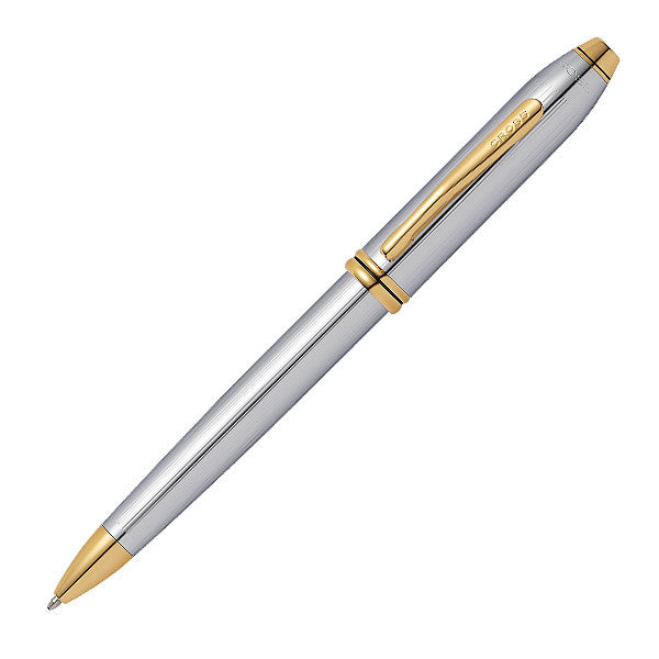 Cross Townsend Ballpoint Pen Medalist Chrome and Gold by Cross at Cult Pens