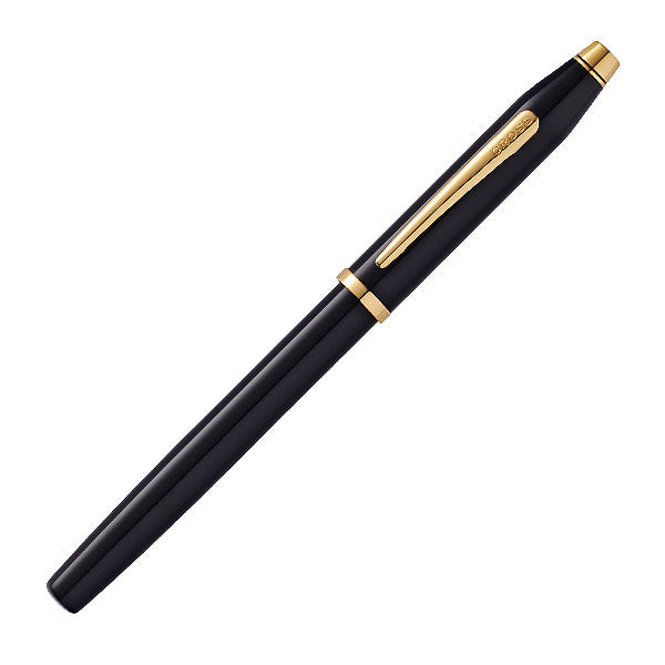 Cross Century II Rollerball Pen Black Lacquer with Gold Trim by Cross at Cult Pens