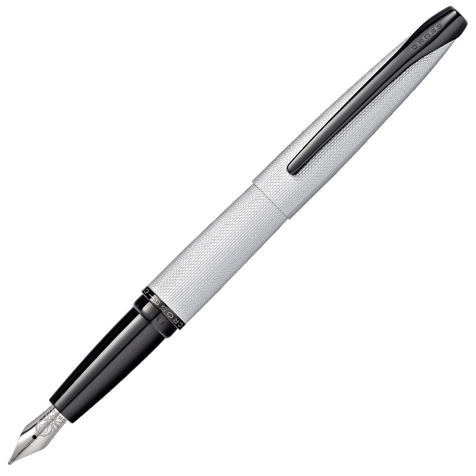 Cross ATX Fountain Pen Brushed Chrome by Cross at Cult Pens