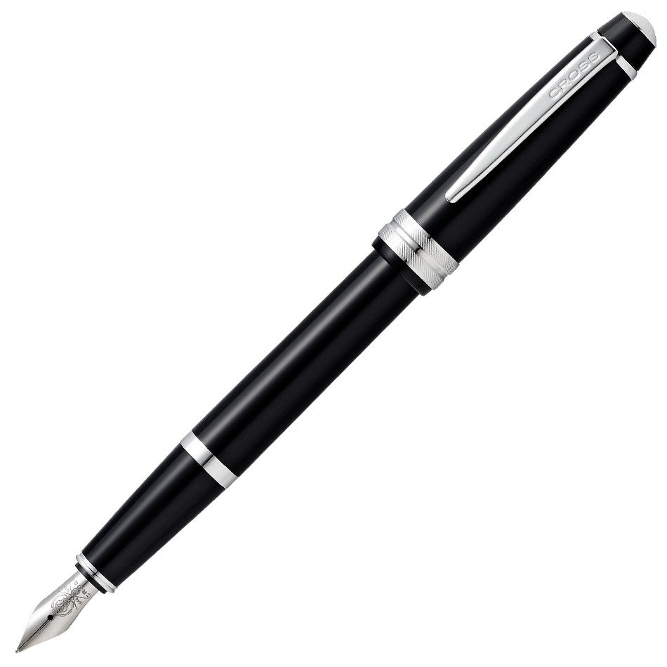 Cross Bailey Light Fountain Pen Black with Chrome Trim by Cross at Cult Pens