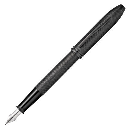Cross Townsend Fountain Pen Black Micro Knurl by Cross at Cult Pens