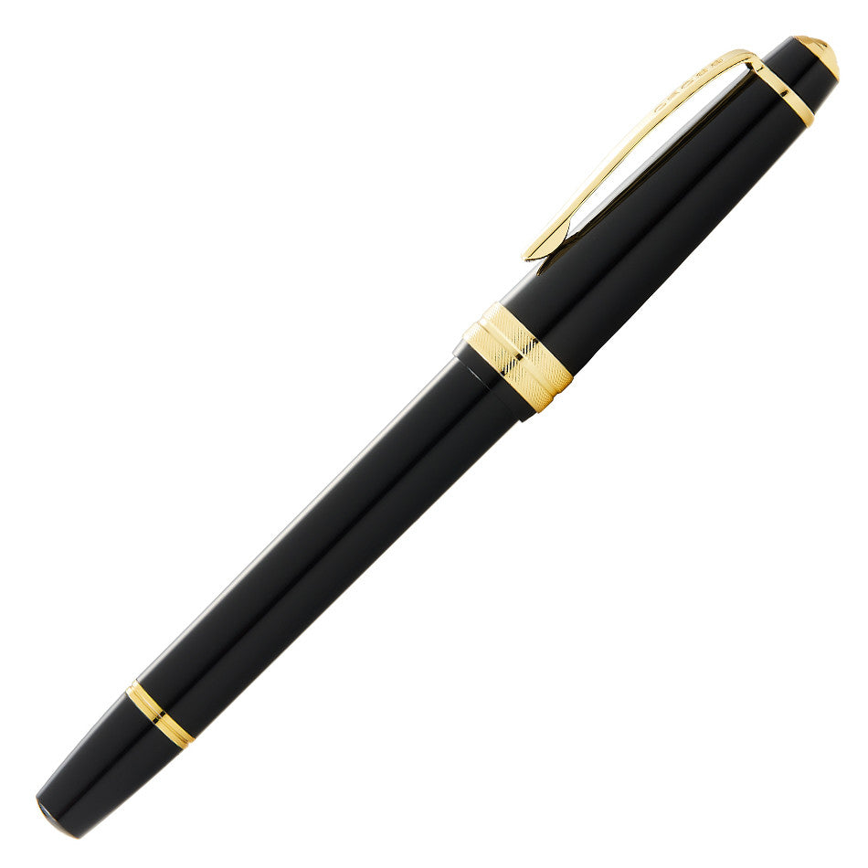 Cross Bailey Light Rollerball Pen Black with Gold Trim by Cross at Cult Pens