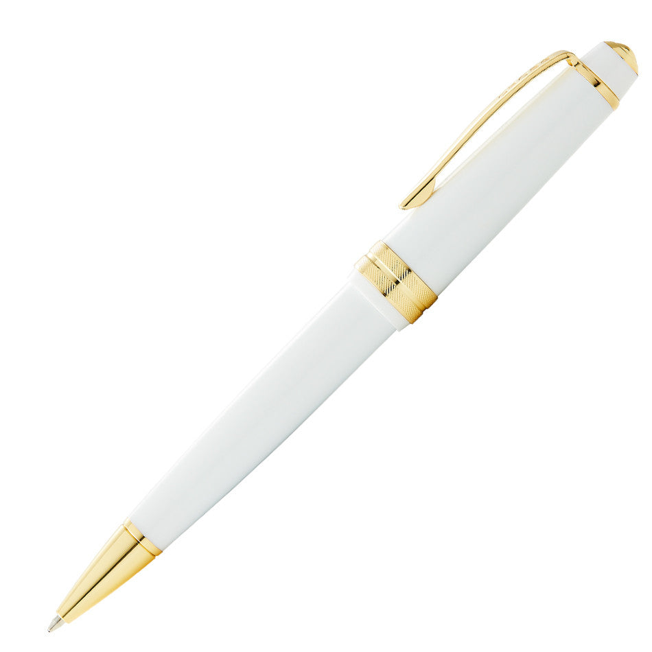 Cross Bailey Light Ballpoint Pen White with Gold Trim by Cross at Cult Pens