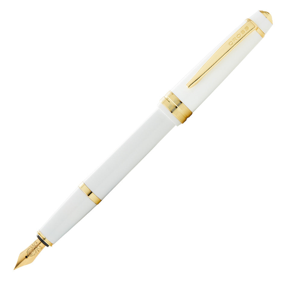 Cross Bailey Light Fountain Pen White with Gold Trim by Cross at Cult Pens