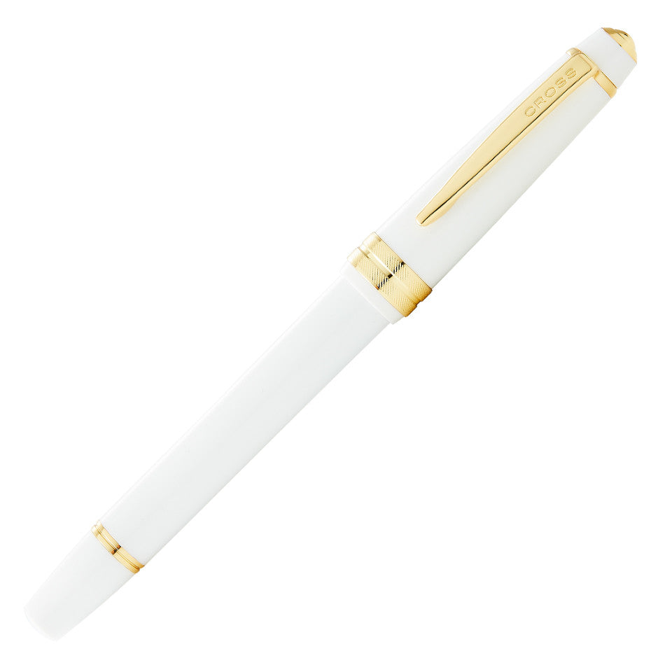 Cross Bailey Light Fountain Pen White with Gold Trim by Cross at Cult Pens