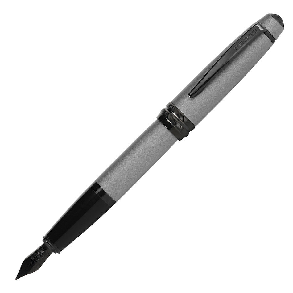 Cross Bailey Fountain Pen Grey Lacquer with Black Trim by Cross at Cult Pens