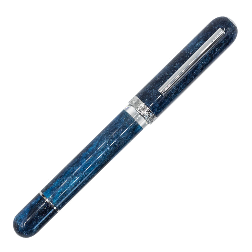 Cult Pens Exclusive Voyage Cosmic Blue Fountain Pen by Nahvalur by Cult Pens at Cult Pens