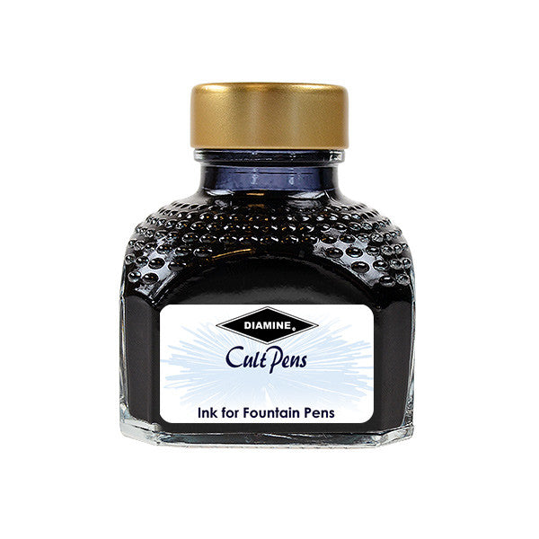 Cult Pens Deep Dark Fountain Pen Ink by Diamine 80ml by Diamine at Cult Pens