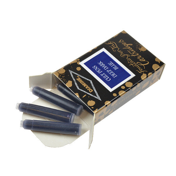 Cult Pens Deep Dark Ink Cartridges for Fountain Pens by Diamine