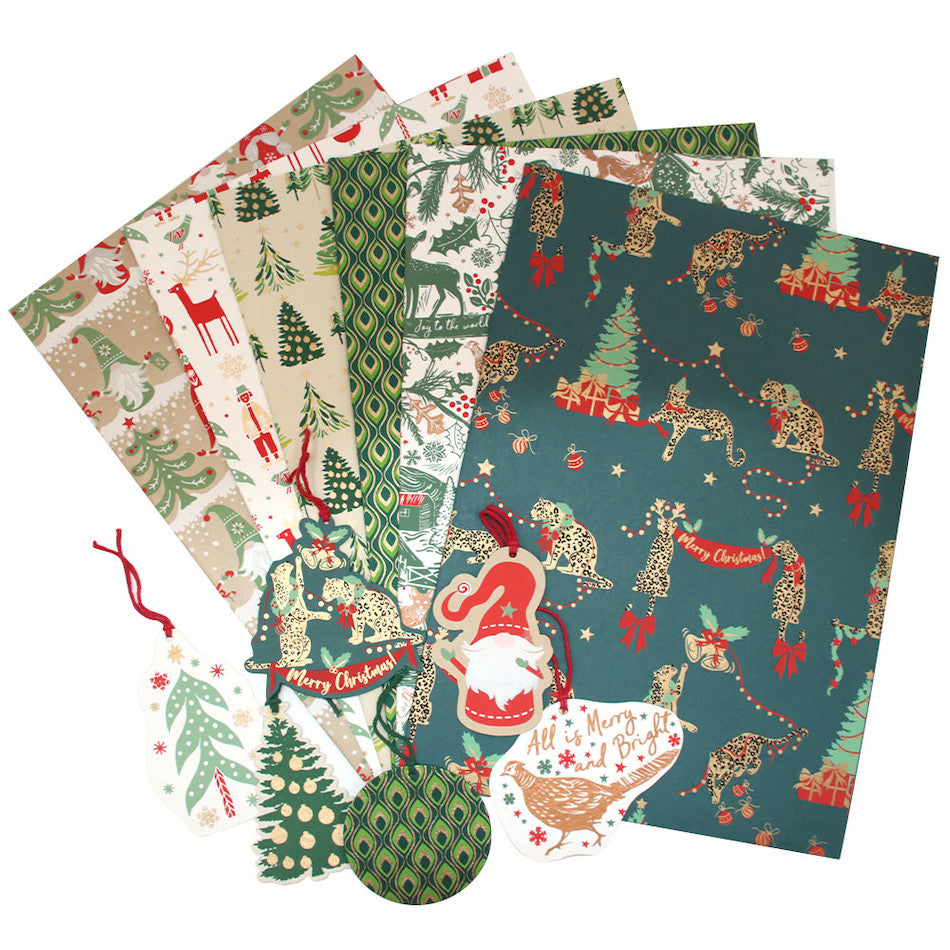 Cult Pens Handmade Gift Wrap Collection by Vivid Wrap Green by Vivid Wrap at Cult Pens