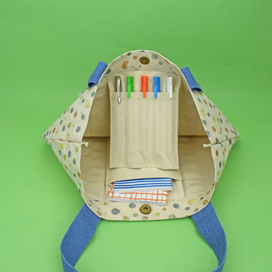 Cult Pens Ink Splodge Canvas Boat Tote by Cult Pens at Cult Pens