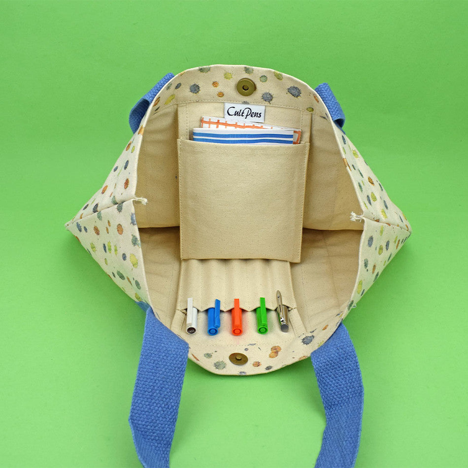 Cult Pens Ink Splodge Canvas Boat Tote by Cult Pens at Cult Pens