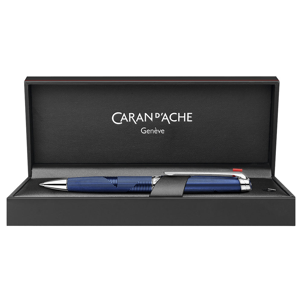 Caran d'Ache Leman Ballpoint Pen Bleu Marin by Caran d'Ache at Cult Pens