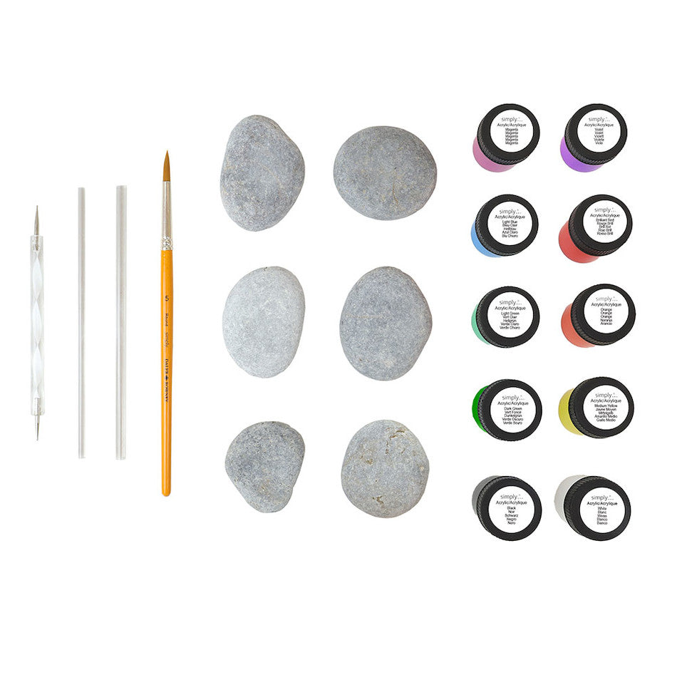 Daler-Rowney Simply Rock Painting Creative Set by Daler-Rowney at Cult Pens